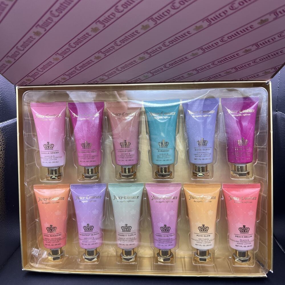 Juicy Couture Hand Lotion Set | 12 Pack Scented Moisturizing Cream 30mL each